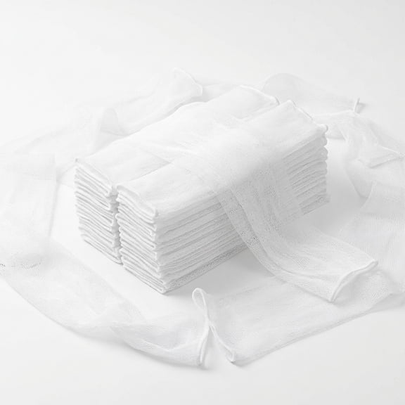 Thread Spool Saver, 100pcs Elastic Sewing Thread Nets for Organizing Spools, Prevent Thread Tangles and Unraveling, Keep Away, Fit All Size Cones 2cm-9cm, White