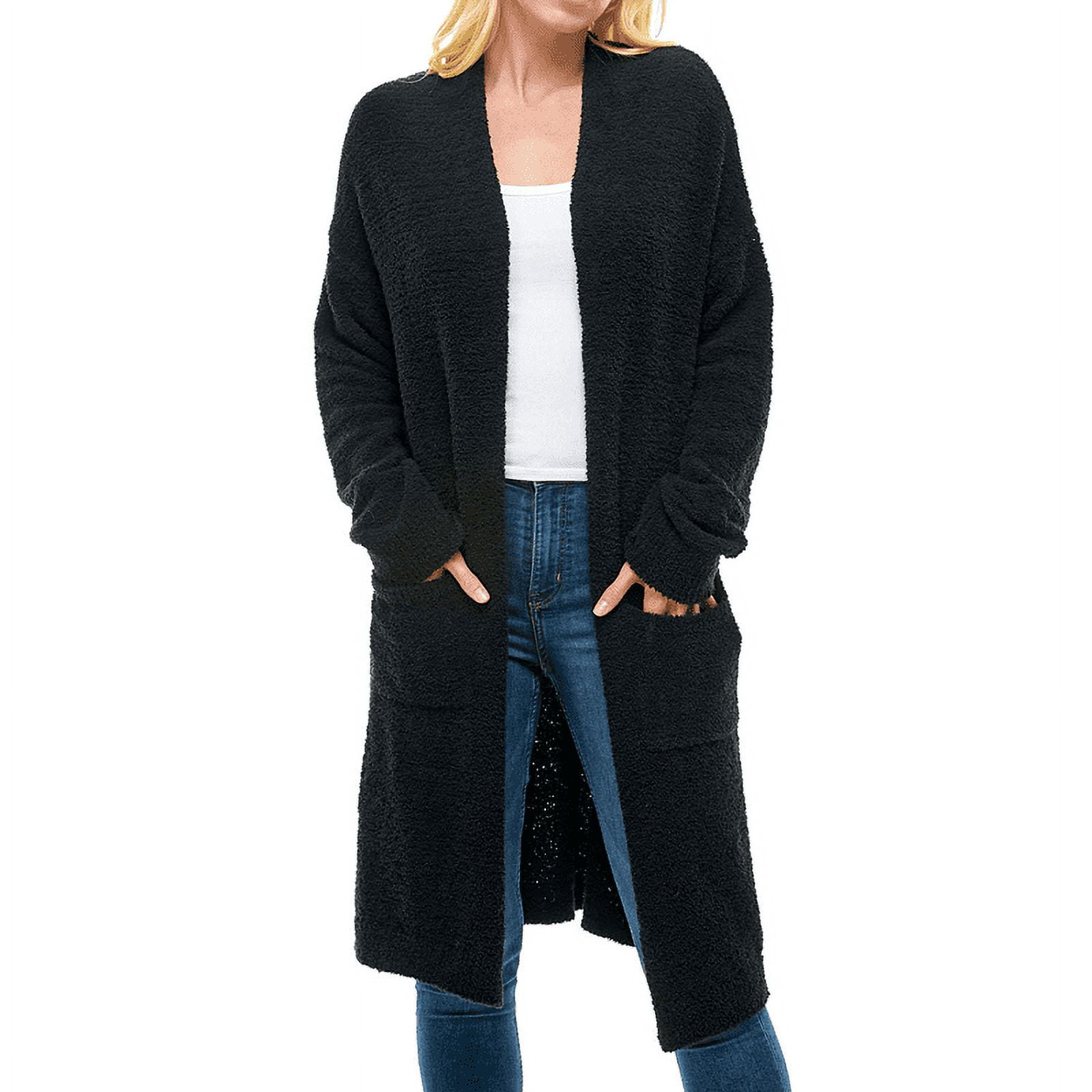 Thread & Supply Women's Cascade Open Front Soft Plush Long Thread & Supply Women's Cascade Open Front Soft Plush Long