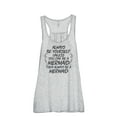 thumbnail image 1 of Thread Tank Always Be Yourself Mermaid Women's Sleeveless Flowy Racerback Tank Top Sport Grey Small, 1 of 5