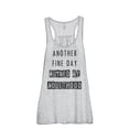 thumbnail image 1 of Thread Tank Another Fine Day Ruined By Adulthood Women's Sleeveless Flowy Racerback Tank Top Sport Grey X-Large, 1 of 5