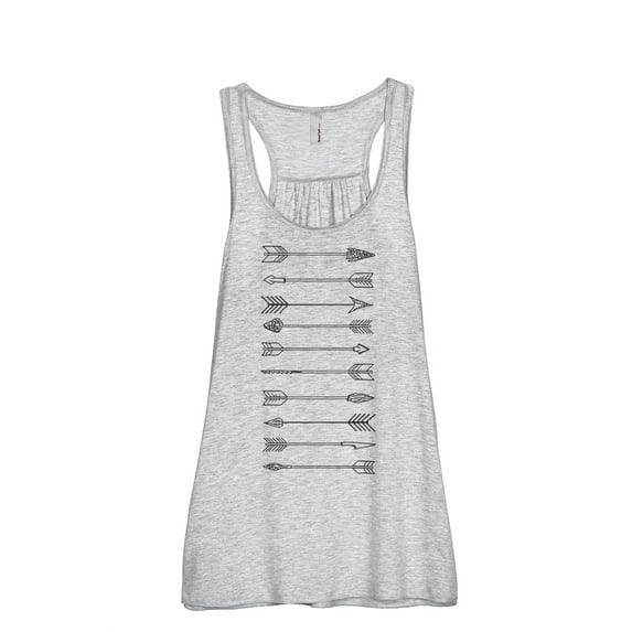Thread Tank Arrows Evolution Women's Sleeveless Flowy Racerback Tank Top Sport Grey X-Large