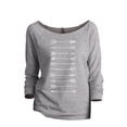 thumbnail image 1 of Thread Tank Arrows Evolution Women's Slouchy 3/4 Sleeves Raglan Sweatshirt Sport Grey 2X-Large, 1 of 3