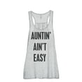 thumbnail image 1 of Thread Tank Auntin' Ain't Easy Women's Sleeveless Flowy Racerback Tank Top Sport Grey Medium, 1 of 5