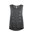 thumbnail image 1 of Thread Tank Balancing Arrows Women's Sleeveless Muscle Tank Top Charcoal X-Large, 1 of 3
