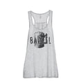 thumbnail image 1 of Thread Tank Barrel Mug Sketch Women's Sleeveless Flowy Racerback Tank Top Sport Grey Medium, 1 of 5