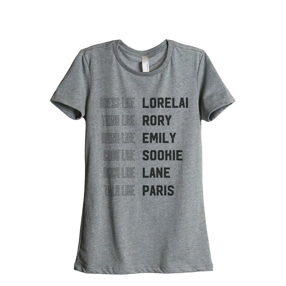 Thread Tank Be Like Gilmore Girl Women's Relaxed Crewneck T-Shirt Tee Heather Grey Small