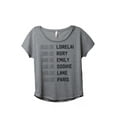 thumbnail image 1 of Thread Tank Be Like Gilmore Girl Women's Relaxed Slouchy Dolman T-Shirt Tee Heather Grey Small, 1 of 4