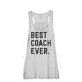 thumbnail image 1 of Thread Tank Best Coach Ever Women's Sleeveless Flowy Racerback Tank Top Sport Grey Medium, 1 of 5