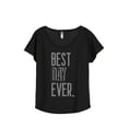 thumbnail image 1 of Thread Tank Best Day Ever Women's Relaxed Slouchy Dolman T-Shirt Tee Heather Black 3X-Large, 1 of 4