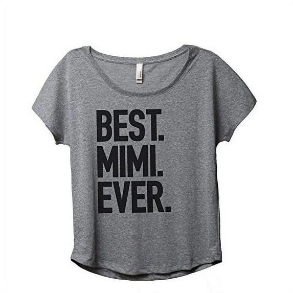 Thread Tank Best Mimi Ever Womens Slouchy Shirt Tee Heather Grey Large