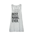 thumbnail image 1 of Thread Tank Best Nana Ever Women Sleeveless Flowy Racerback Tank Top, 1 of 4