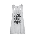 thumbnail image 1 of Thread Tank Best Nani Ever Women's Sleeveless Flowy Racerback Tank Top Sport Grey Large, 1 of 5