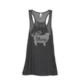 thumbnail image 1 of Thread Tank Black Sheep Women's Sleeveless Flowy Racerback Tank Top Charcoal Medium, 1 of 3