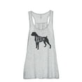thumbnail image 1 of Thread Tank Boxer Dog Silhouette Women's Sleeveless Flowy Racerback Tank Top Sport Grey Small, 1 of 5