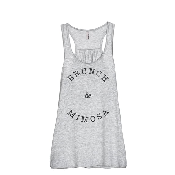 Thread Tank Brunch And Mimosa Women's Sleeveless Flowy Racerback Tank Top Sport Grey Medium