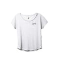 thumbnail image 1 of Thread Tank Bye. Women's Fashion Relaxed Slouchy Dolman T-Shirt Tee Heather White Large, 1 of 4