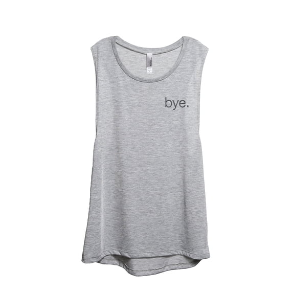 Thread Tank Bye. Women's Fashion Sleeveless Muscle Tank Top Sport Grey X-Large