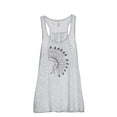 thumbnail image 1 of Thread Tank Chieftain War Bonnet Women's Sleeveless Flowy Racerback Tank Top Sport Grey Large, 1 of 5