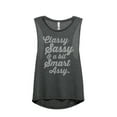 thumbnail image 1 of Thread Tank Classy Sassy and A Bit Smart Assy Women's Sleeveless Muscle Tank Top Charcoal X-Large, 1 of 4