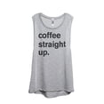 thumbnail image 1 of Thread Tank Coffee Straight Up Women's Sleeveless Muscle Tank Top Sport Grey Small, 1 of 3