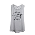 thumbnail image 1 of Thread Tank Courage Be Kind Women's Sleeveless Muscle Tank Top Sport Grey Small, 1 of 4