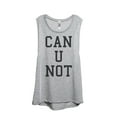 thumbnail image 1 of Thread Tank Designs - Can U Not Women's Sleeveless Muscle Tank Top Tee, 1 of 4