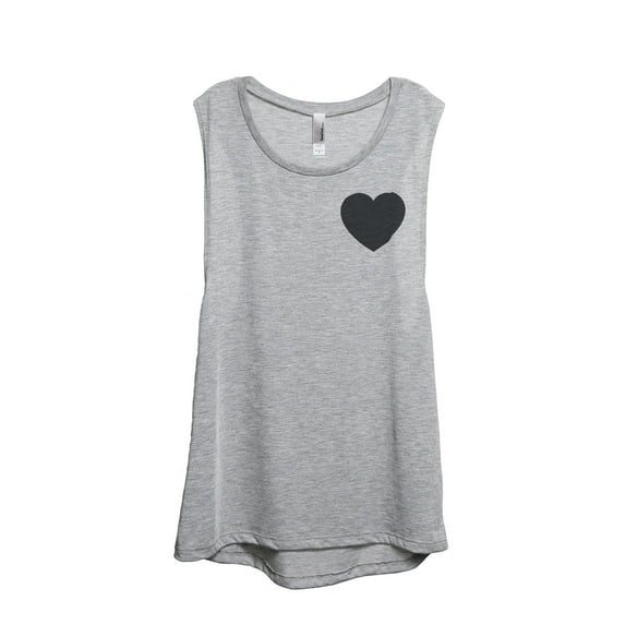 Thread Tank Designs - Classic Heart Love Symbol Women's Sleeveless Muscle Tank Top Tee