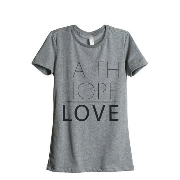 Thread Tank Designs - Faith Hope Love Women's Relaxed T-Shirt Tee