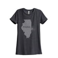 thumbnail image 1 of Thread Tank Designs - Home Roots State Illinois Women Relaxed T-Shirt Tee, 1 of 5