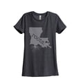 thumbnail image 1 of Thread Tank Designs - Home Roots State Louisiana Women Relaxed T-Shirt Tee, 1 of 5