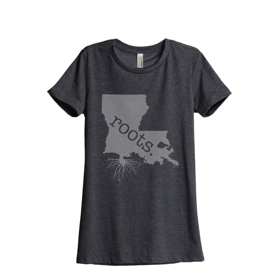 Thread Tank Designs - Home Roots State Louisiana Women Relaxed T-Shirt Tee