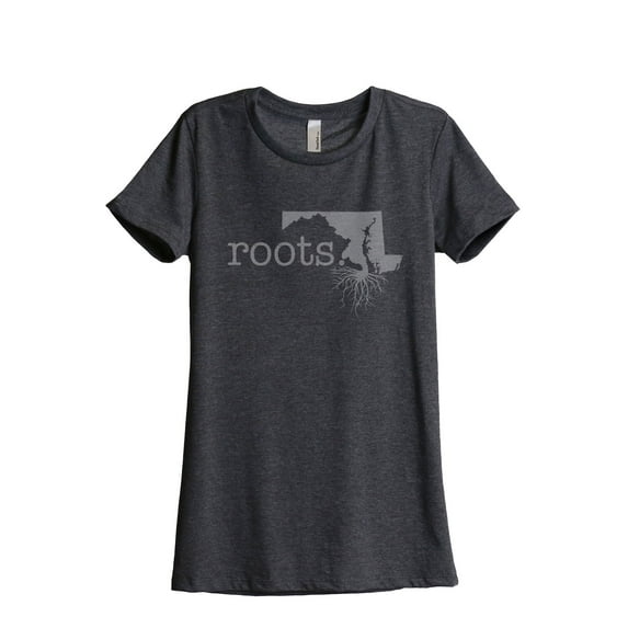 Thread Tank Designs - Home Roots State Maryland Women Relaxed T-Shirt Tee
