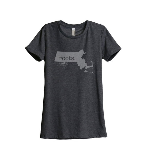 Thread Tank Designs - Home Roots State Massachusetts Women Relaxed T-Shirt Tee