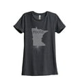 thumbnail image 1 of Thread Tank Designs - Home Roots State Minnesota Women Relaxed T-Shirt Tee, 1 of 5