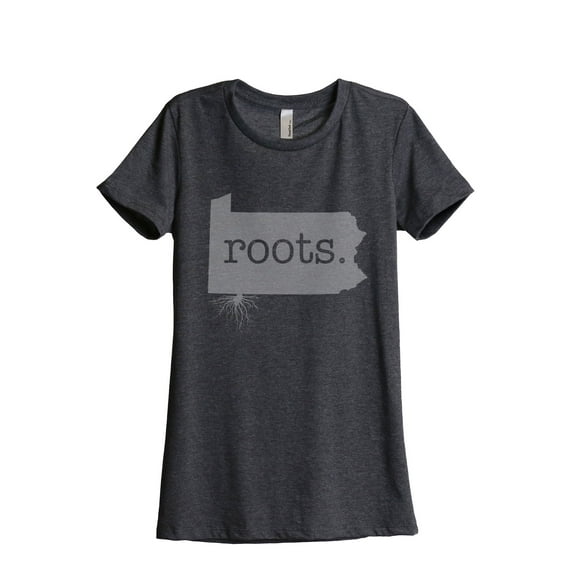 Thread Tank Designs - Home Roots State Pennsylvania Women Relaxed T-Shirt Tee