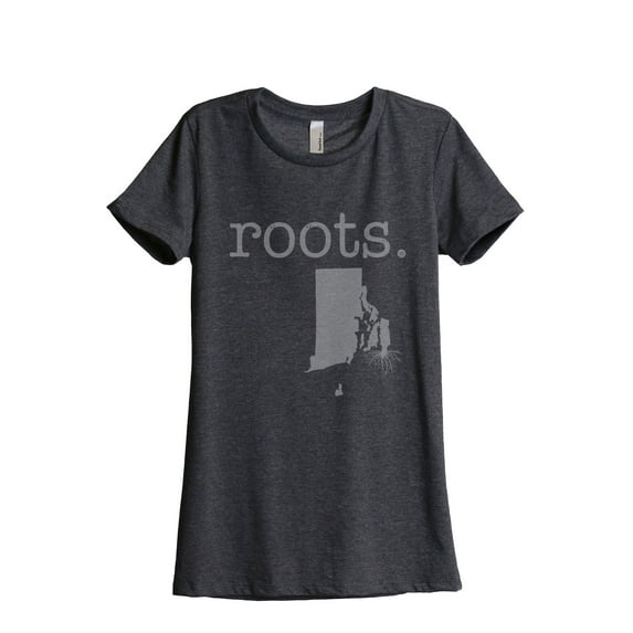 Thread Tank Designs - Home Roots State Rhode Island Women Relaxed T-Shirt Tee