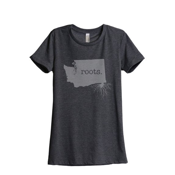 Thread Tank Designs - Home Roots State Washington Women Relaxed T-Shirt Tee