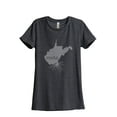 thumbnail image 1 of Thread Tank Designs - Home Roots State West Virginia Women Relaxed T-Shirt Tee, 1 of 5