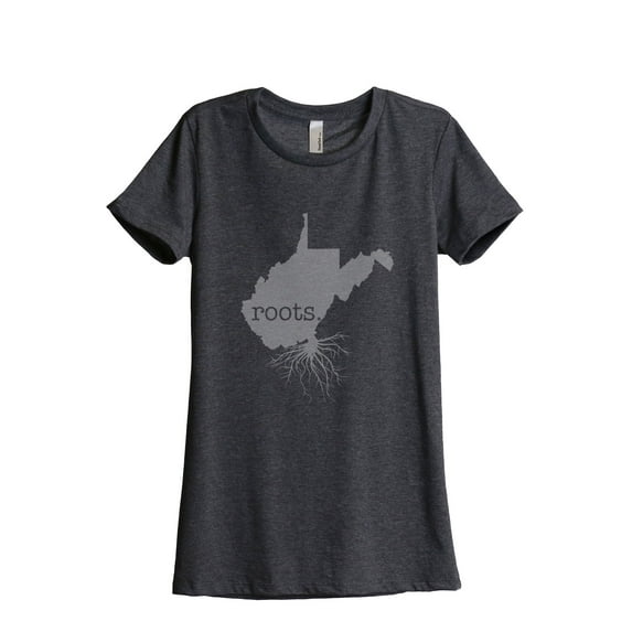 Thread Tank Designs - Home Roots State West Virginia Women Relaxed T-Shirt Tee