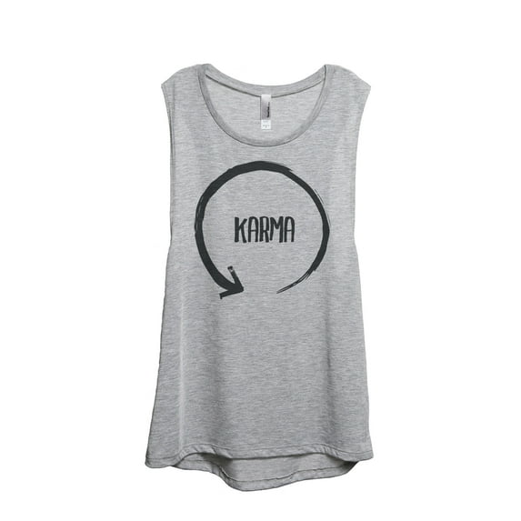 Thread Tank Designs - Karma Cycle Women's Sleeveless Muscle Tank Top Tee