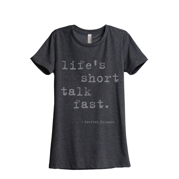 Thread Tank Designs - Life's Short Talk Fast Women's Relaxed T-Shirt Tee