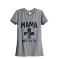 thumbnail image 1 of Thread Tank Designs - Mama Off Duty Women's Relaxed T-Shirt Tee, 1 of 5