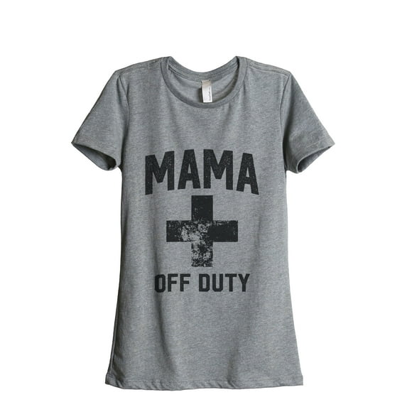 Thread Tank Designs - Mama Off Duty Women's Relaxed T-Shirt Tee