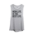 thumbnail image 1 of Thread Tank Designs - Mom Life Is The Best Life Women's Sleeveless Muscle Tank Top Tee, 1 of 4