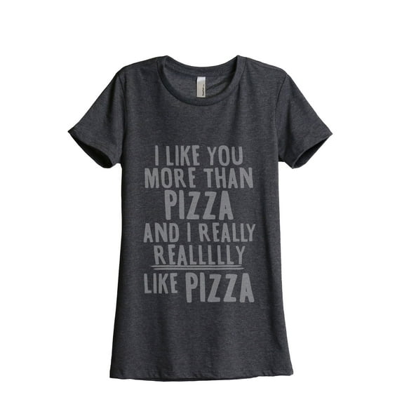 Thread Tank Designs - More Than Pizza Women's Relaxed T-Shirt Tee