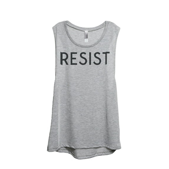 Thread Tank Designs - Resist Women's Sleeveless Muscle Tank Top Tee