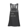 thumbnail image 1 of Thread Tank Dog Mom Life Is The Best Life Women's Fashion Sleeveless Flowy Racerback Tank Top Charcoal Large, 1 of 5