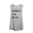 thumbnail image 1 of Thread Tank Dog Mom Life Is The Best Life Women's Fashion Sleeveless Muscle Tank Top Sport Grey 2X-Large, 1 of 4