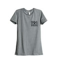 thumbnail image 1 of Thread Tank Dog Mom Women's Relaxed Crewneck T-Shirt Tee Heather Grey Small, 1 of 4