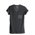 thumbnail image 1 of Thread Tank Dog Mom Women's Relaxed V-Neck T-Shirt Tee Charcoal 2X-Large, 1 of 4